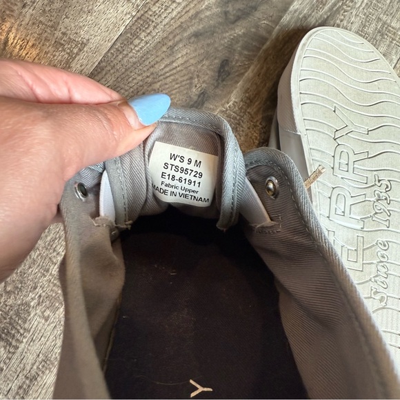 Sperry Women's Pier View Slip-On sneakers Gray‎ Canvas Size 9 - Picture 7 of 7